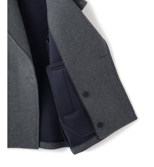 ADAM ET ROPE'「ウールボンディングミドルコート」|ステンカラーコート|