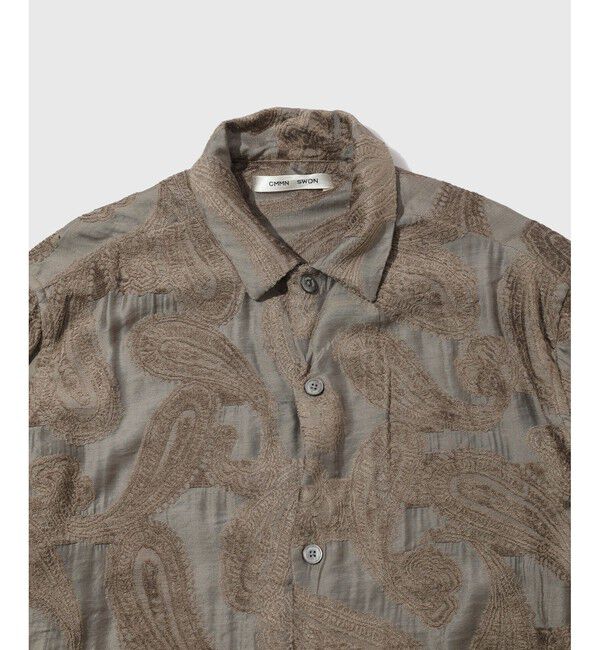 ADAM ET ROPE'「【CMMN SWDN/コモン スウェーデン】Paisley SHIRTS」|シャツ・ブラウス|
