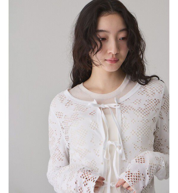 ADAM ET ROPE'「2WAYホールジャガードトップス」|Tシャツ・カットソー|