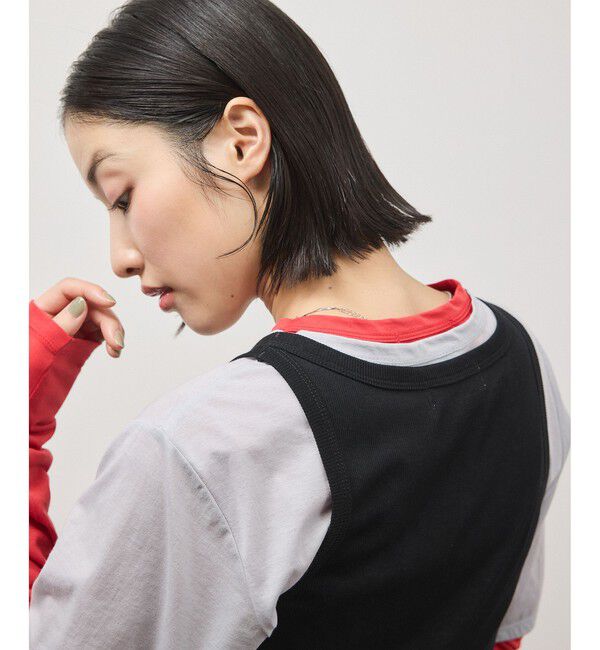 ADAM ET ROPE'「3レイヤードジャージートップス」|Tシャツ・カットソー|