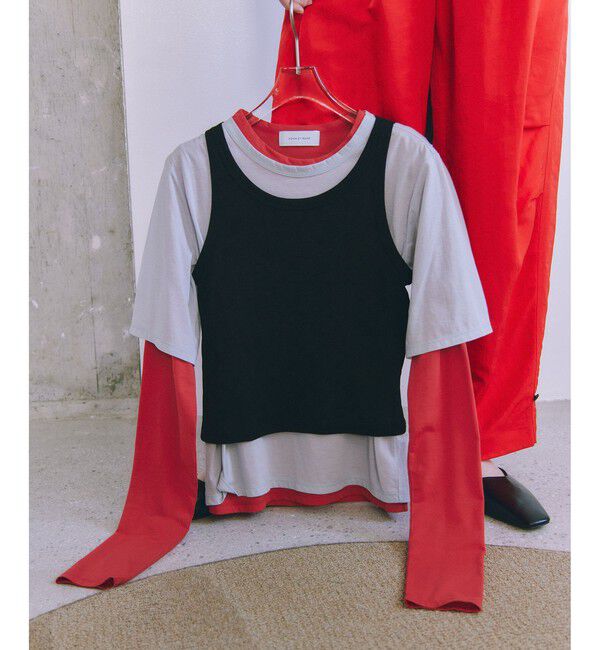 ADAM ET ROPE'「3レイヤードジャージートップス」|Tシャツ・カットソー|
