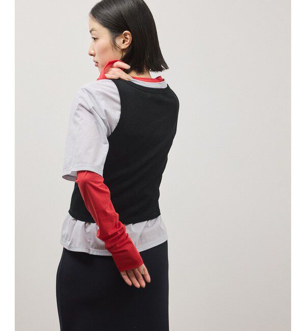 ADAM ET ROPE'「3レイヤードジャージートップス」|Tシャツ・カットソー|