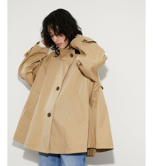 ADAM ET ROPE'「フレアーミドルトレンチコート」|トレンチコート|ベージュ(27)