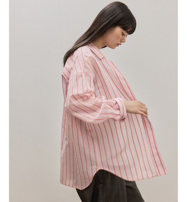 ADAM ET ROPE'「FAbRICA ストライプマルチwayシャツ」|シャツ・ブラウス|