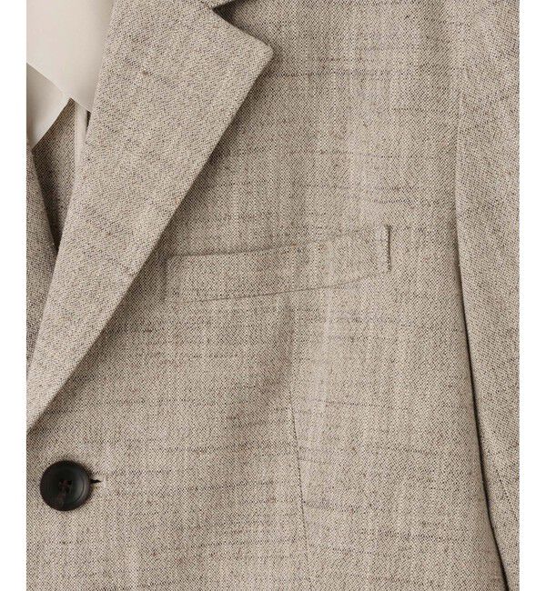 ADAM ET ROPE'「【EMOELLE】シルクネップシングルジャケット」|テーラードジャケット|