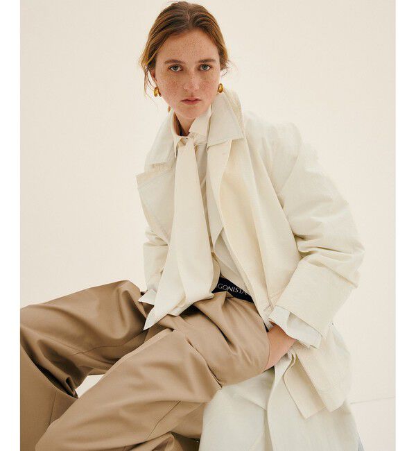 ADAM ET ROPE'「【サステナブル】ボウタイシャツ」|シャツ・ブラウス|