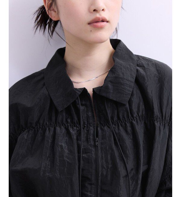 ADAM ET ROPE'「【WEB限定】ドロストネックギャザーブルゾン」|シャツ・ブラウス|