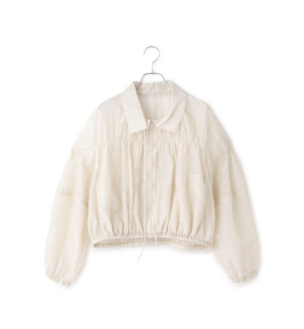 ADAM ET ROPE'「【WEB限定】ドロストネックギャザーブルゾン」|シャツ・ブラウス|