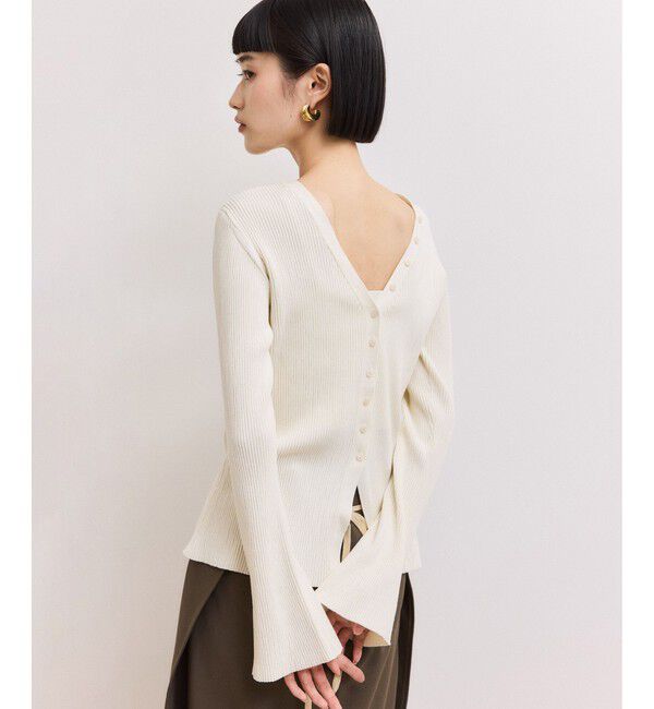 ADAM ET ROPE'「【WEB限定】2WAYリブカーディガン」|カーディガン|オフホワイト(15)