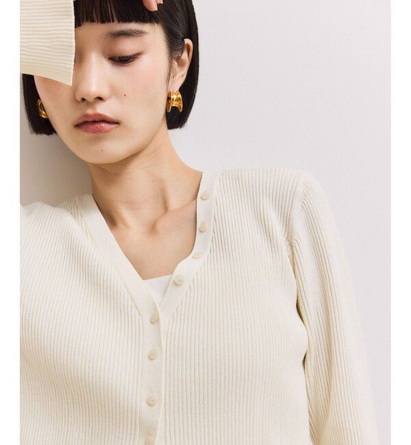 ADAM ET ROPE'「【WEB限定】2WAYリブカーディガン」|カーディガン|