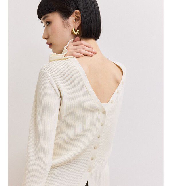 ADAM ET ROPE'「【WEB限定】2WAYリブカーディガン」|カーディガン|