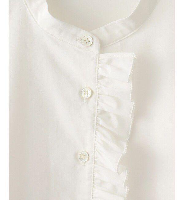 ADAM ET ROPE'「【サステナブル】フリルブラウス」|シャツ・ブラウス|