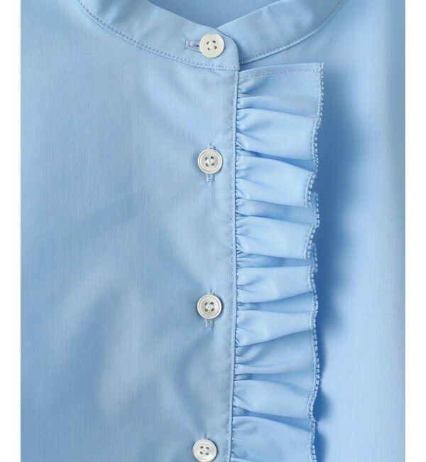 ADAM ET ROPE'「【サステナブル】フリルブラウス」|シャツ・ブラウス|