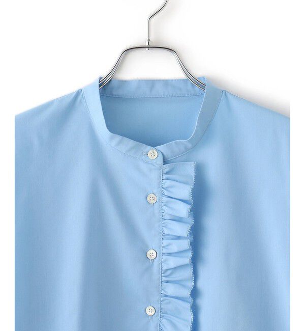 ADAM ET ROPE'「【サステナブル】フリルブラウス」|シャツ・ブラウス|