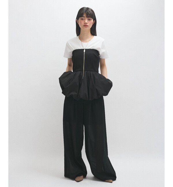 ADAM ET ROPE'「TWシアートロタックパンツ/接触冷感/防シワ」|スラックス|