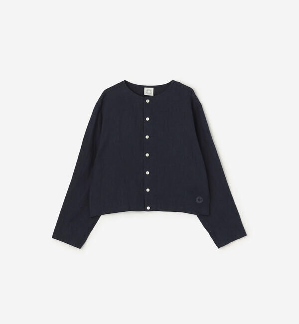 ORCIVAL「ORCIVAL | リネン クルーネックカーディガン WOMEN」|カーディガン|NAVY