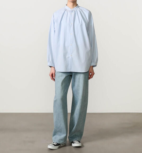 ORCIVAL「ORCIVAL | コットンタイプライター 長袖バンドカラーシャツ WOMEN」|シャツ・ブラウス|