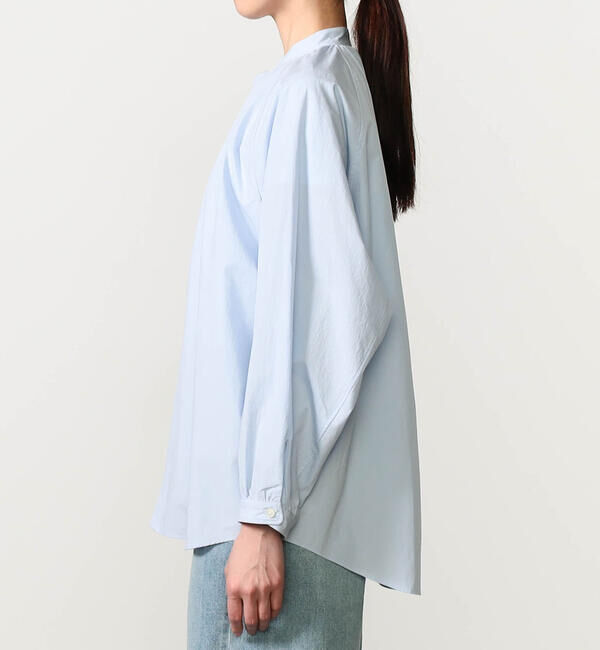 ORCIVAL「ORCIVAL | コットンタイプライター 長袖バンドカラーシャツ WOMEN」|シャツ・ブラウス|