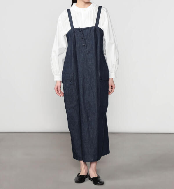  「HAVERSACK | デニム サロペットスカート WOMEN」|スカート|