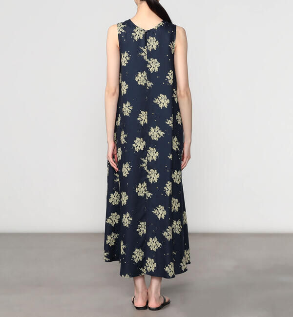 LE GLAZIK「LE GLAZIK | ツイルプリント ノースリーブワンピース WOMEN」|ワンピース|