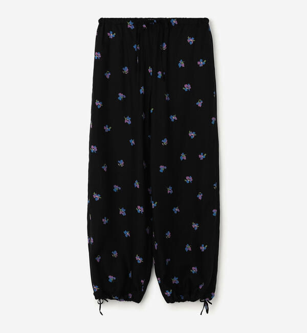 LE GLAZIK「LE GLAZIK | ツイルプリント エラスティックパンツ WOMEN」|チノ|