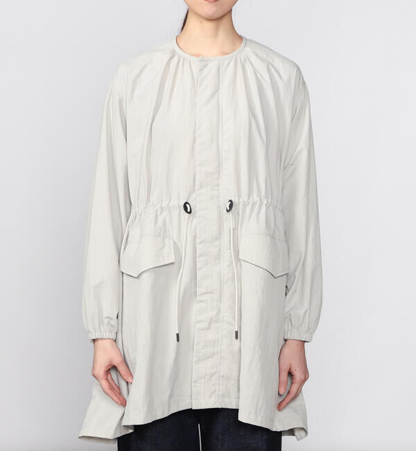 LE GLAZIK「LE GLAZIK | ナイロン ノーカラーコート WOMEN」|トレンチコート|