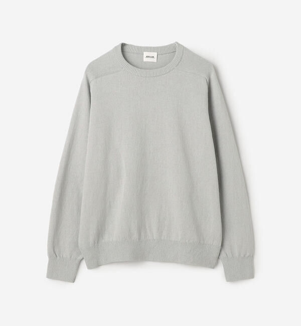 Morris & Sons「MORRIS & SONS | コットン サドルショルダーニット MEN」|ニット・セーター|GREY