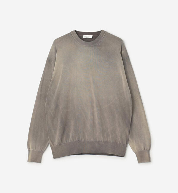  「roberto collina | コットン クルーネックニット MEN」|ニット・セーター|BROWN系1