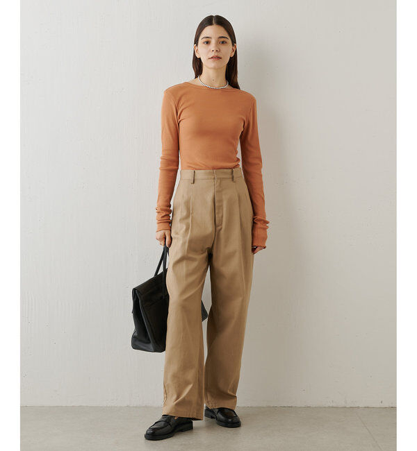  「Vバックシャンテレコカットソー」|Tシャツ・カットソー|