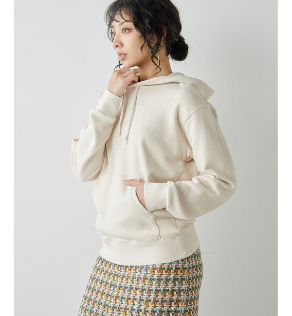  「ダメージフーディプルオーバー」|Tシャツ・カットソー|ベージュ