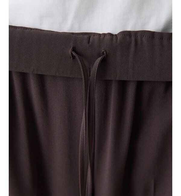  「バックサテンジョーゼットパンツ」|チノ|