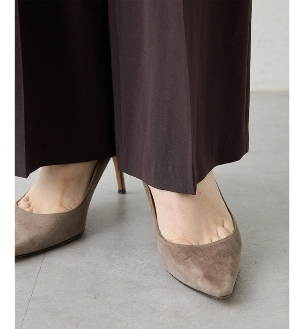  「バックサテンジョーゼットパンツ」|チノ|