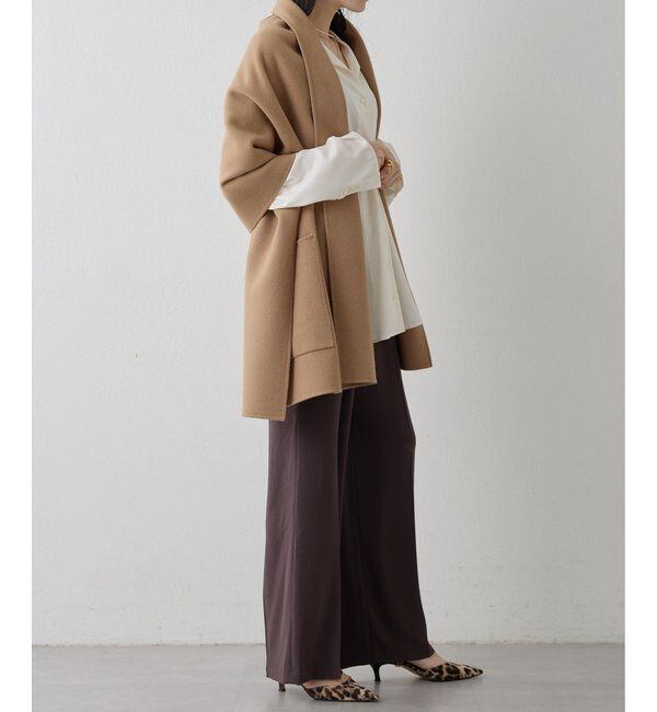  「バックサテンジョーゼットパンツ」|チノ|