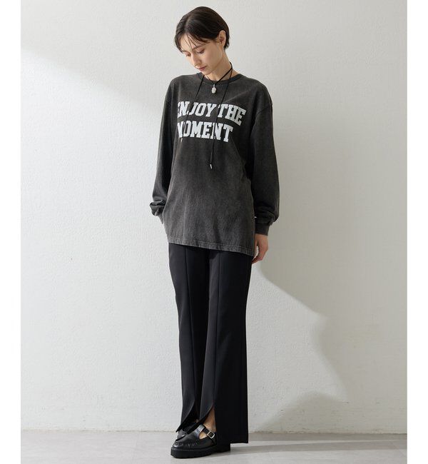  「フロッキープリントロングTシャツ」|Tシャツ・カットソー|