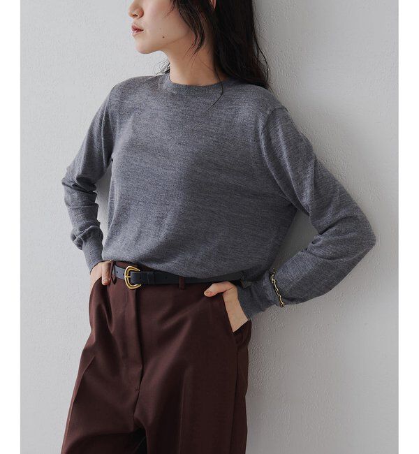  「16Gクルーネックプルオーバー」|ニット・セーター|