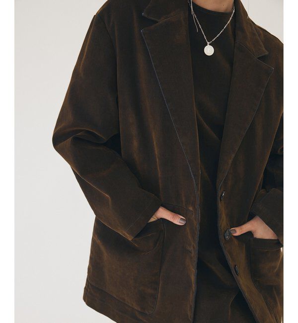 THE PAUSE「【THE PAUSE】フロッキーデニムジャケット」|デニムジャケット|