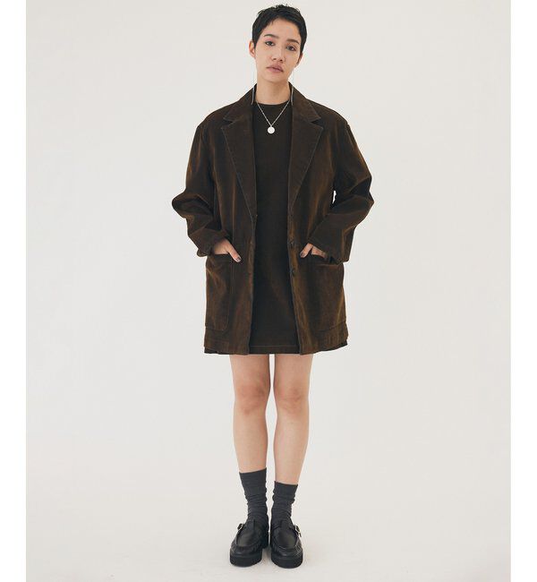 THE PAUSE「【THE PAUSE】フロッキーデニムジャケット」|デニムジャケット|