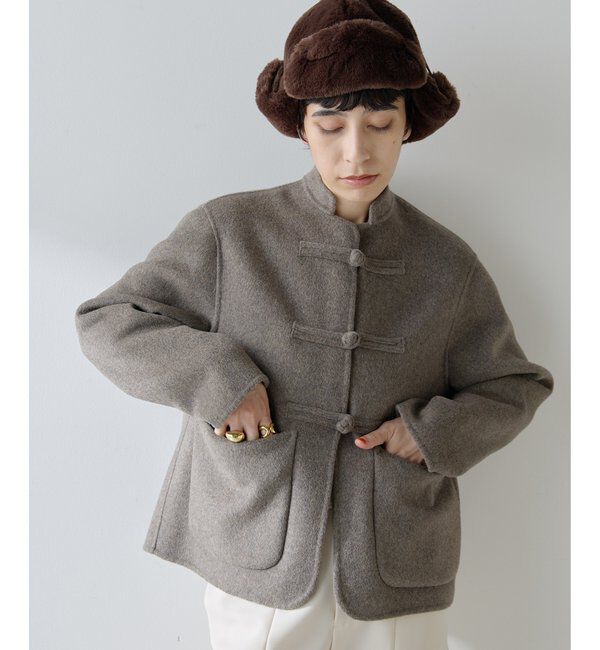  「【Christian AKS】Wool China Jacket」|その他|モカ