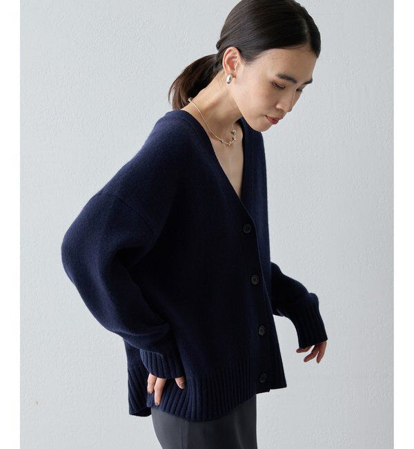 Drawing Numbers「【Drawing Numbers】接結ルーズVネックカーディガン」|ニット・セーター|