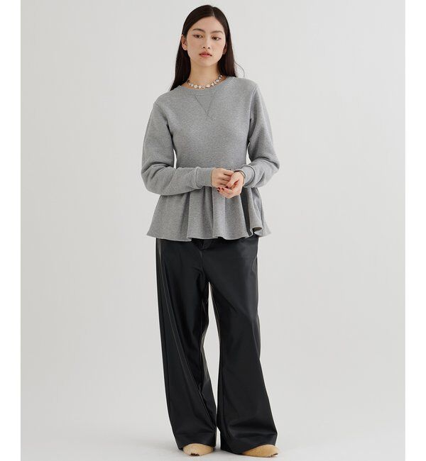  「裏毛フリルプルオーバー」|Tシャツ・カットソー|