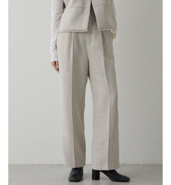 THE PAUSE「【THE PAUSE】ツイードタックパンツ」|チノ|