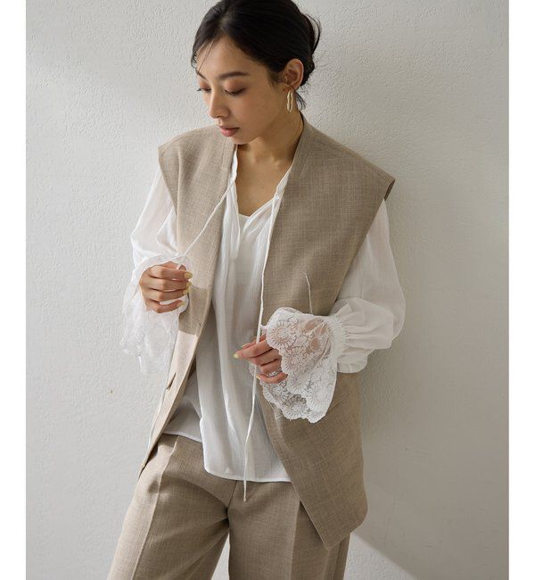  「リネンライクジレ」|ベスト・ジレ|