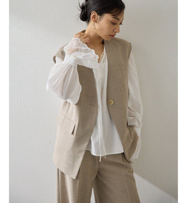  「リネンライクジレ」|ベスト・ジレ|