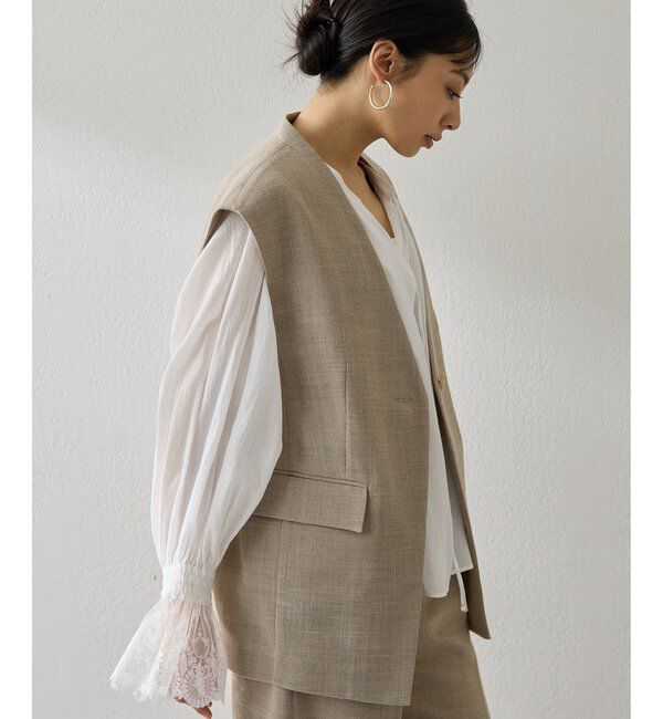  「リネンライクジレ」|ベスト・ジレ|