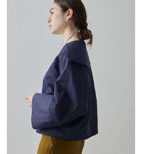 Drawing Numbers「【Drawing Numbers】コットンリネンデニムセーラージャケット」|その他|