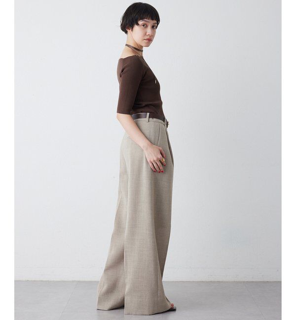 THE PAUSE「【THE PAUSE】オフショルハーフスリーブプルオーバー」|ニット・セーター|