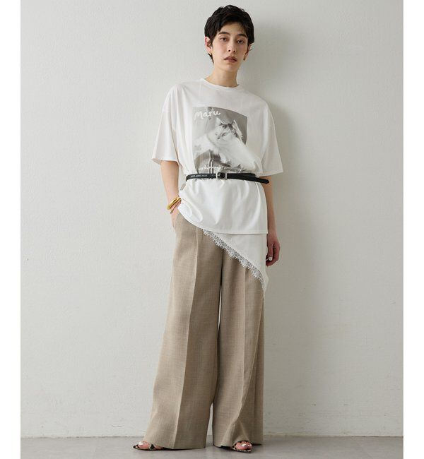 THE PAUSE「【THE PAUSE】CATフォトTシャツ」|Tシャツ・カットソー|