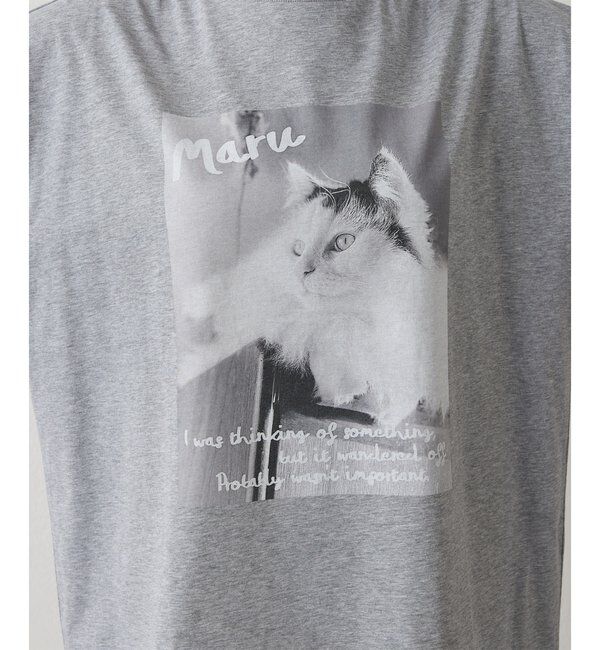 THE PAUSE「【THE PAUSE】CATフォトTシャツ」|Tシャツ・カットソー|