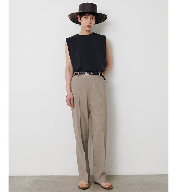  「平織りストレッチパンツ」|チノ|