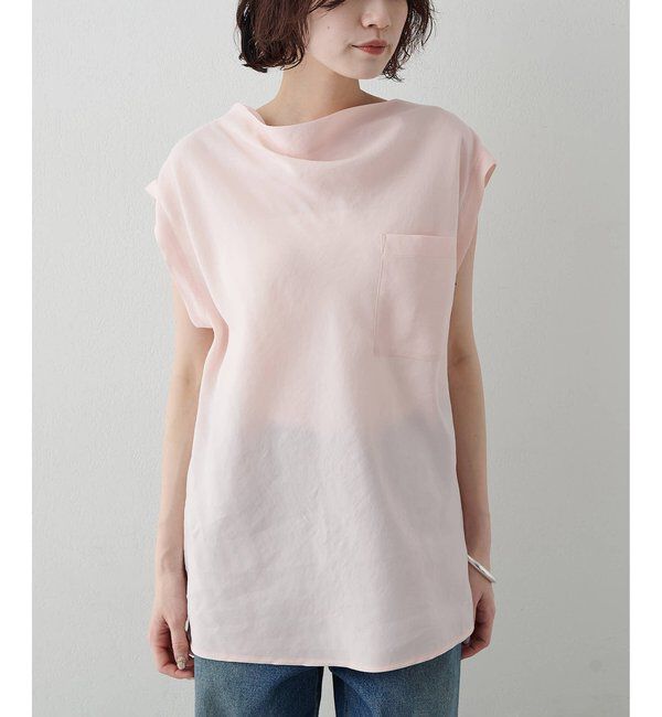  「ドレープノースリーブブラウス」|シャツ・ブラウス|